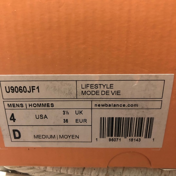 New Balance Kids' Tan and Pink Sneakers Men’s size 4 - Picture 3 of 6